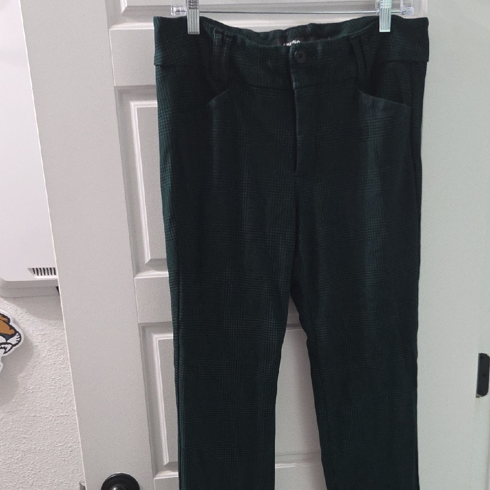 Torrid Dark Green Plaid Trousers